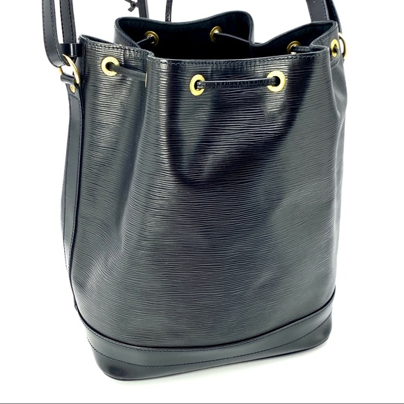 LOUIS VUITTON EPI NOE BLACK GM SHOULDER BUCKET DRAWSTRING HAND BAG - Picture 9 of 14